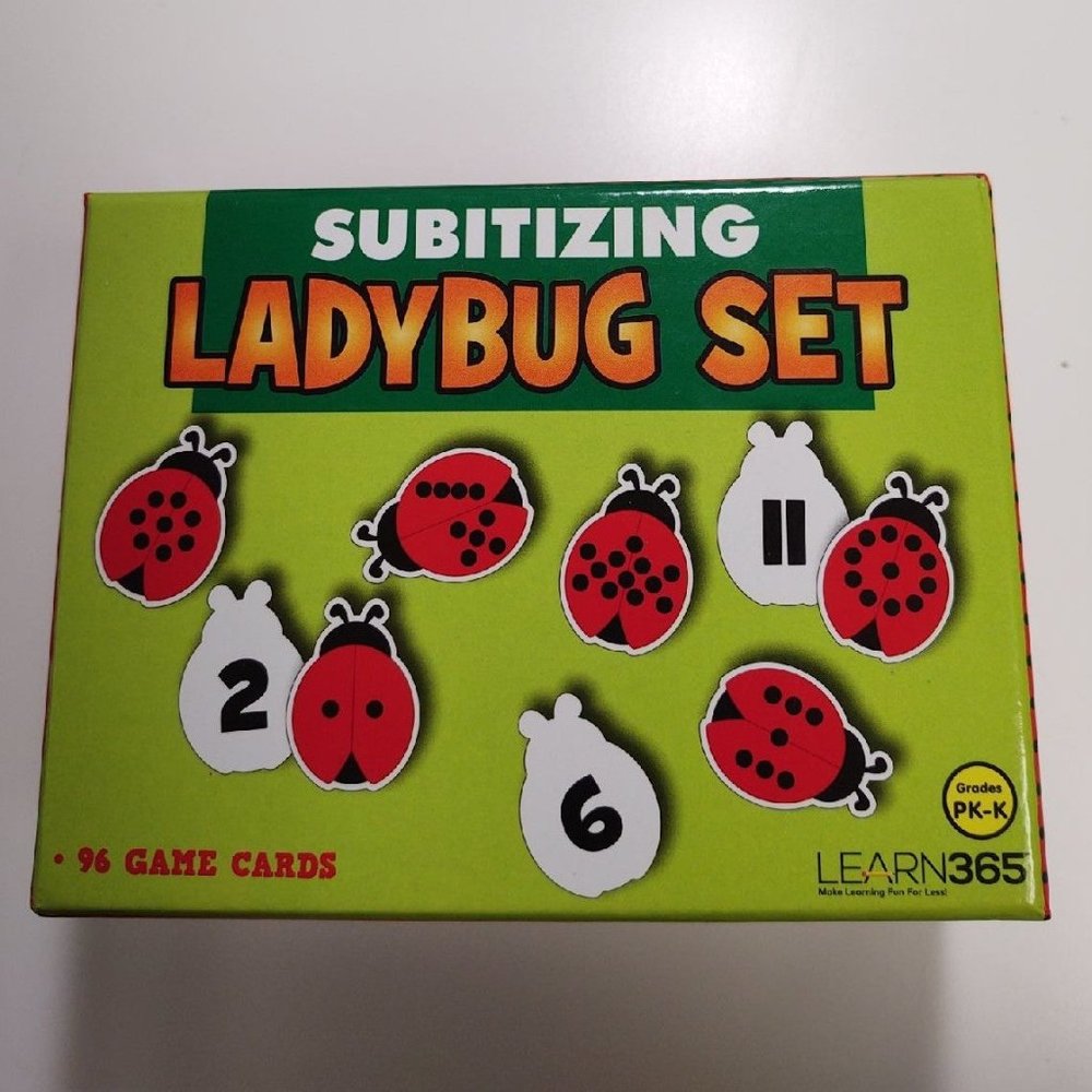 Subitizing Ladybug Card Set